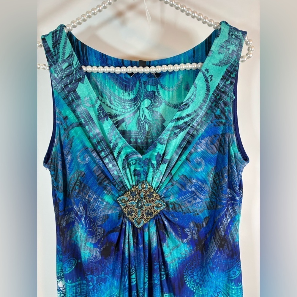 Laura Petites Women's Soft Stretch Sleeveless Maxi Dress Size:12 Used - Picture 2 of 12